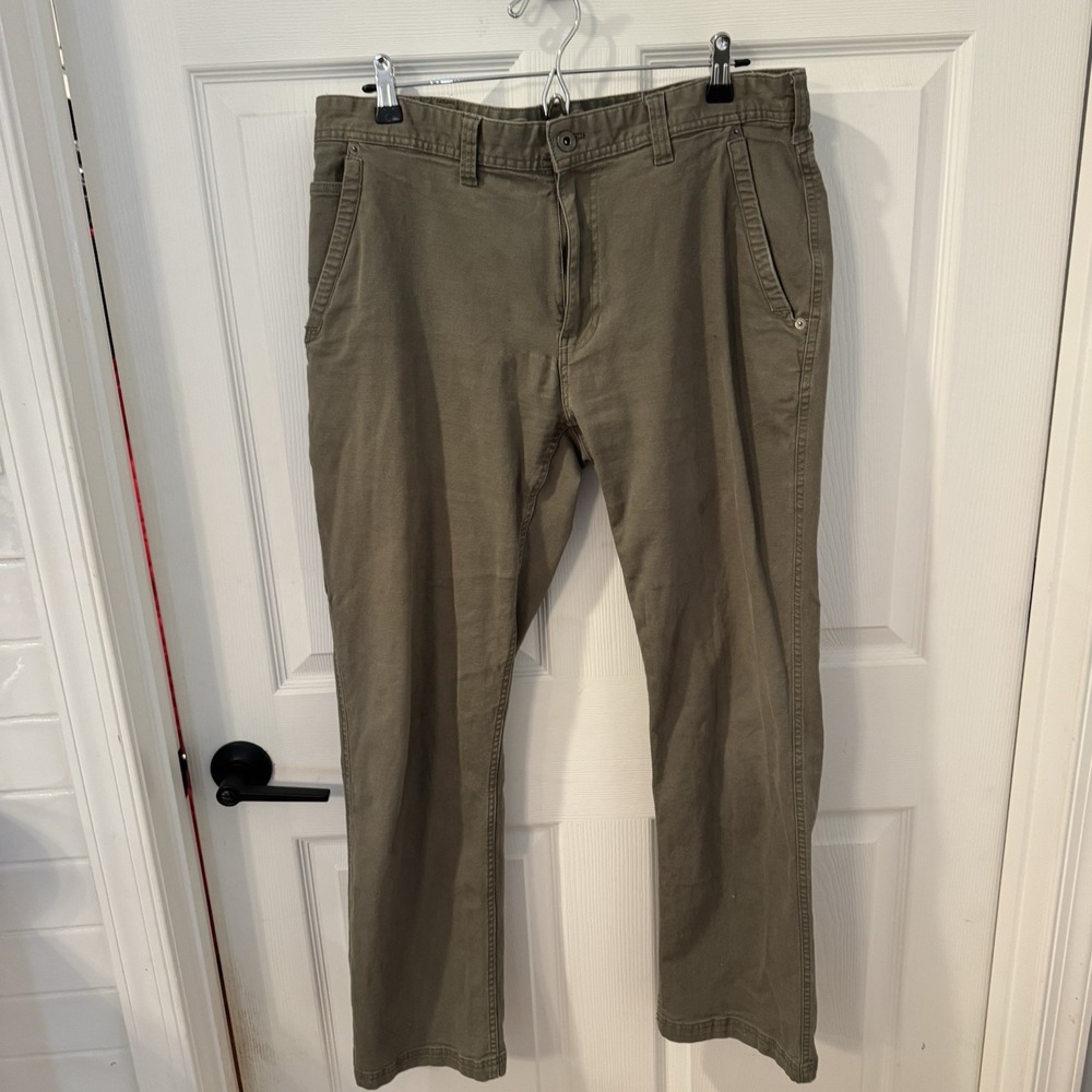 Eddie Bauer Men‎ Pants 36x32 (36x29)Tan Khaki Utility Pants Carpenter Canvas